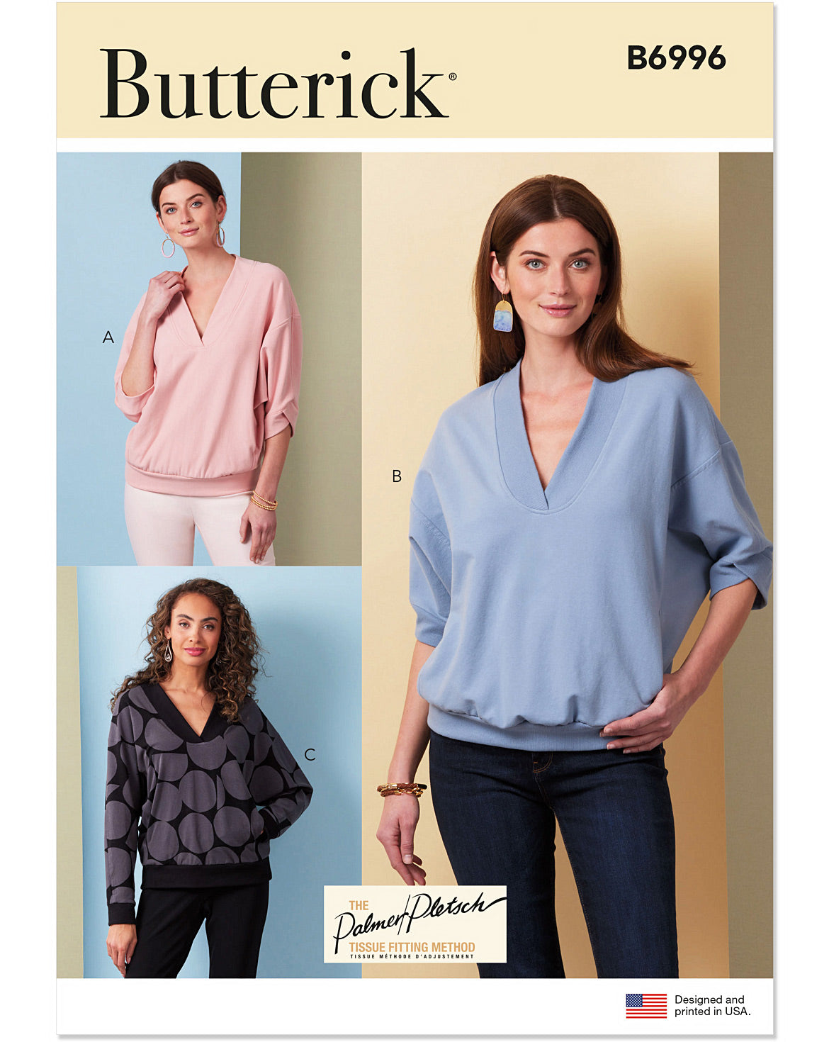 PDF-symønster - Butterick B6996 - Genser - Dame | Bilde 6