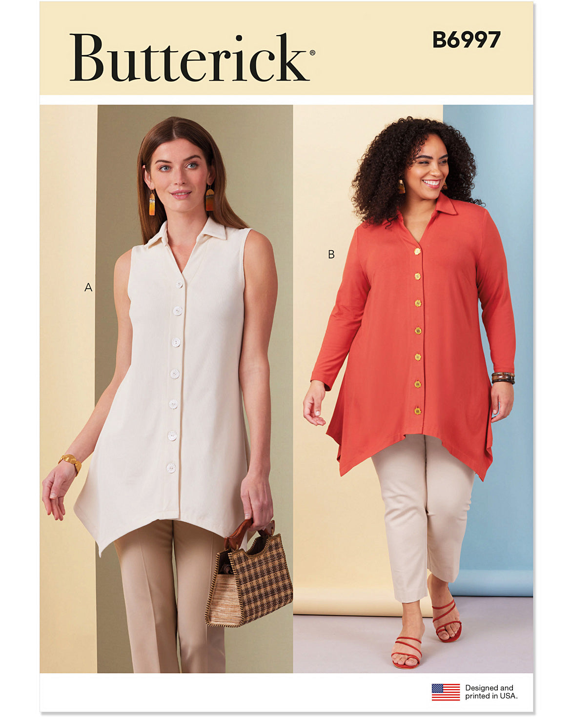 PDF-symønster - Butterick B6997 - Tunika - Dame | Bilde 5