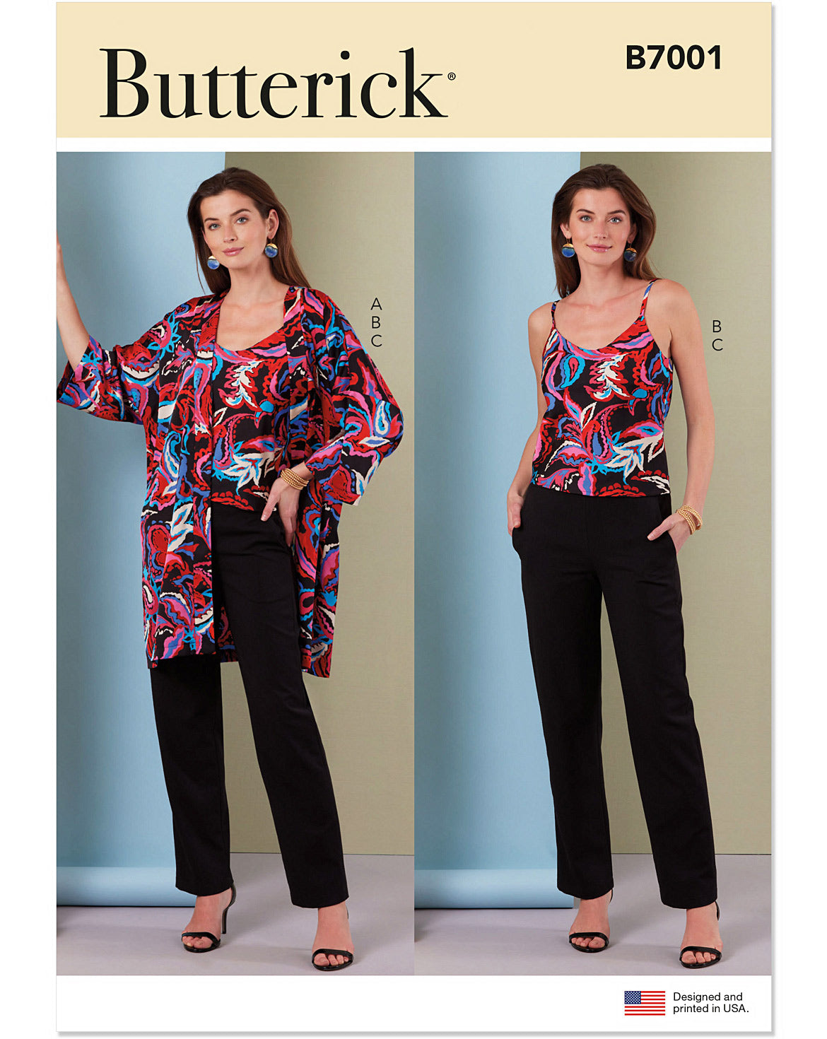 PDF-symønster - Butterick B7001 - Topp Bukse Tunika - Dame | Bilde 5