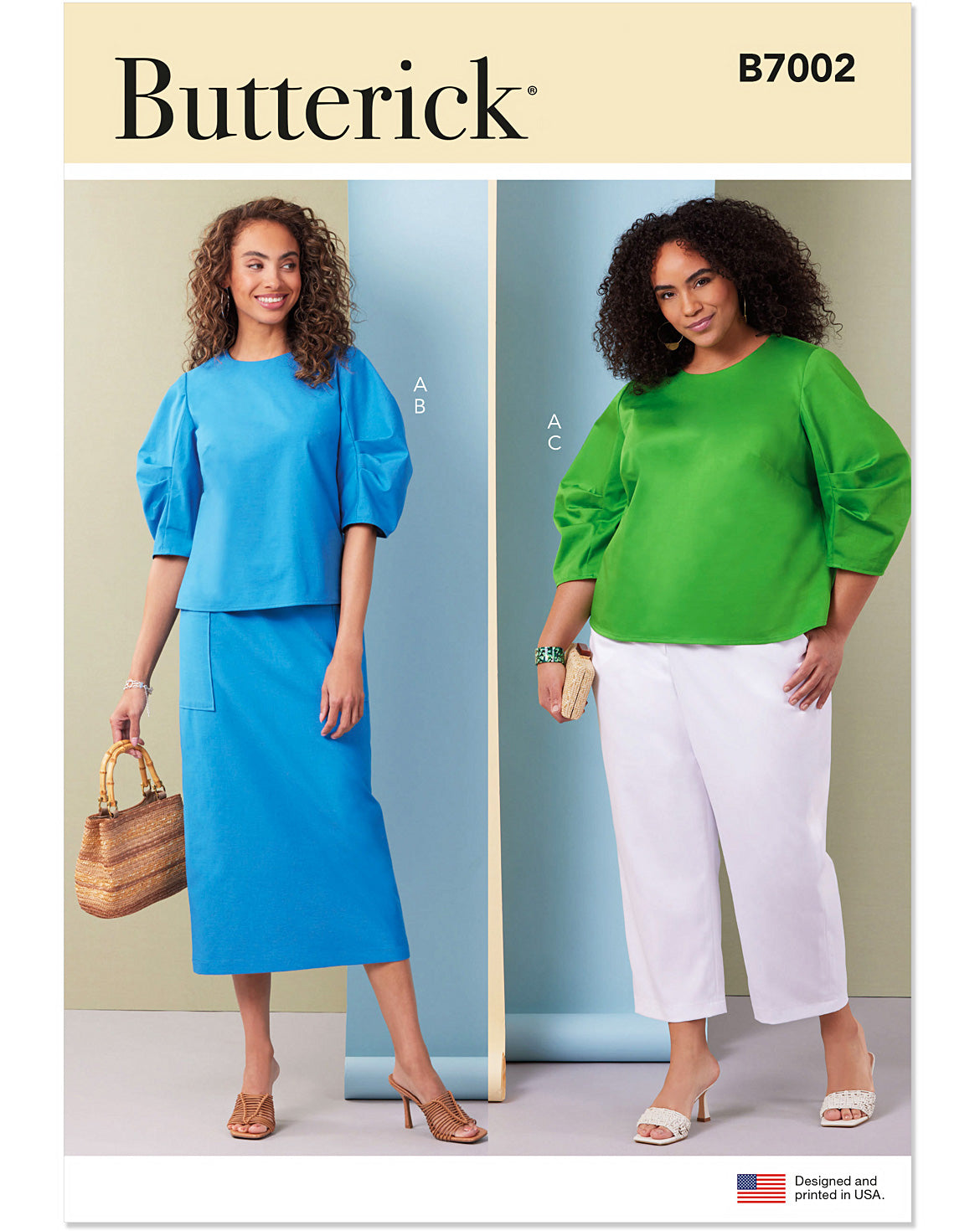 PDF-symønster - Butterick B7002 - Bluse Bukse Skjørt - Dame | Bilde 5