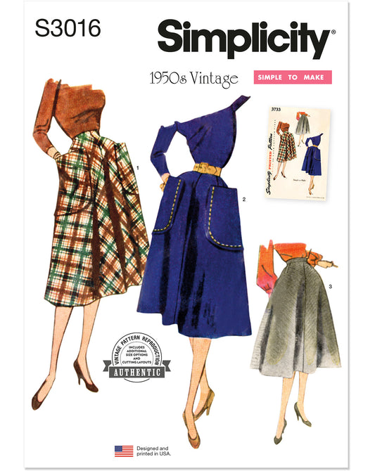 PDF-symønster - Simplicity 3016 - Skjørt Vintage - Dame | Bilde 2