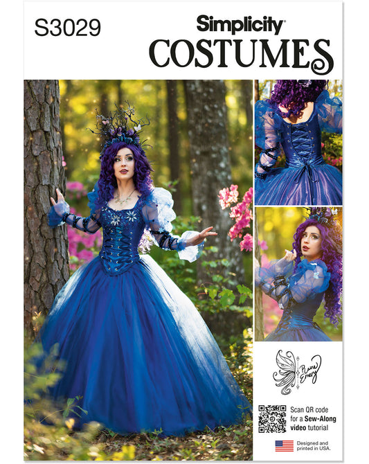 PDF-symønster - Simplicity 3029 - Kostyme Cosplay - Dame - Karneval | Bilde 2