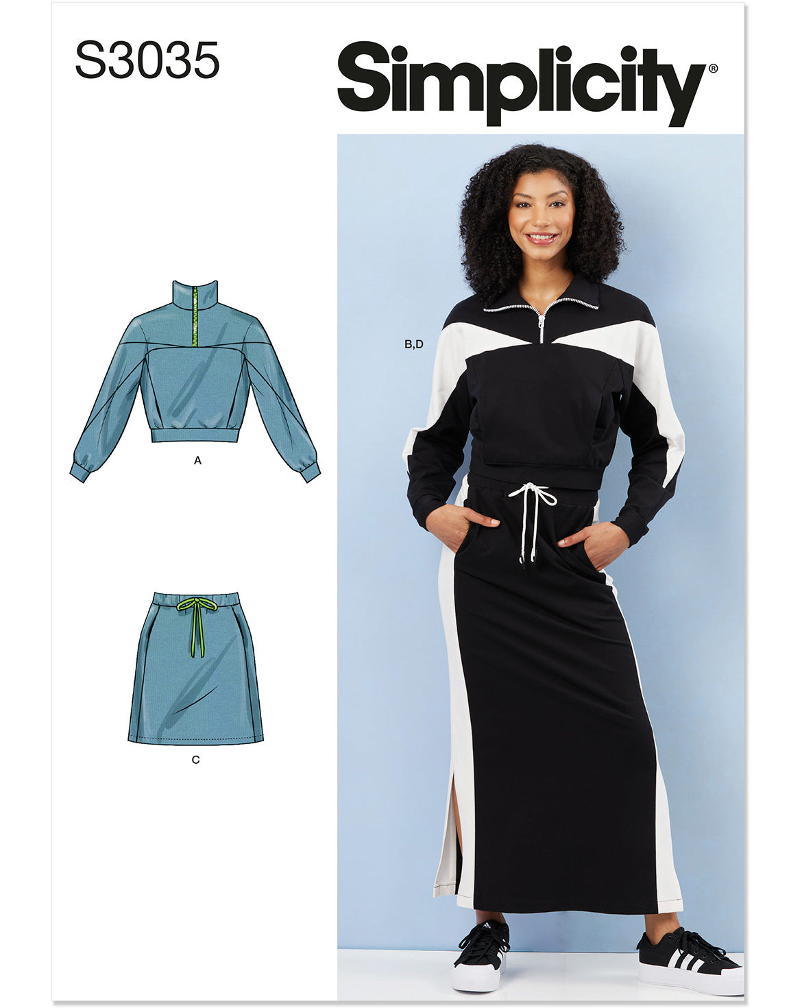 PDF-symønster - Simplicity 3035 - Skjørt Genser - Dame | Bilde 4