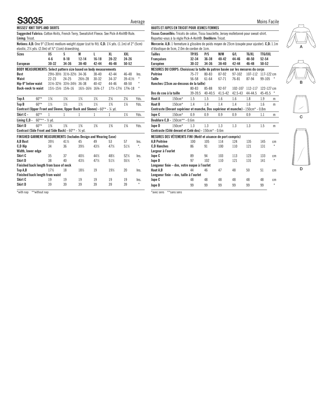 PDF-symønster - Simplicity 3035 - Skjørt Genser - Dame | Bilde 3