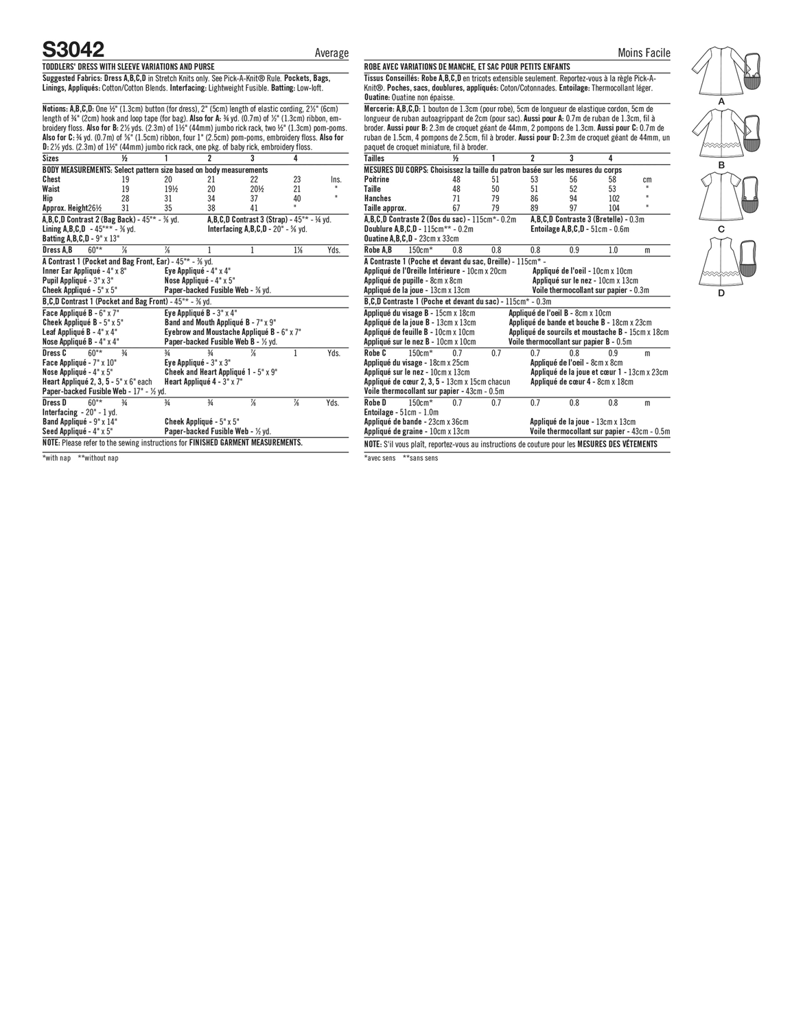 PDF-symønster - Simplicity 3042 - Kjole - Jente Baby - Tilbehør | Bilde 3