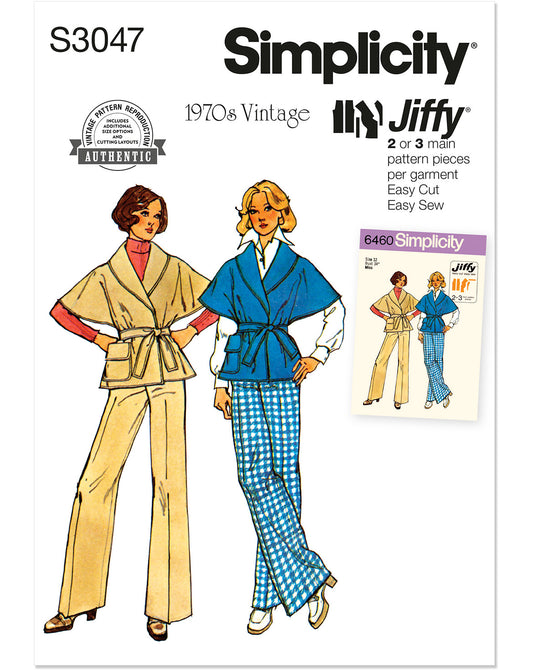 PDF-symønster - Simplicity 3047 - Jakke Bukse Vintage - Dame | Bilde 2