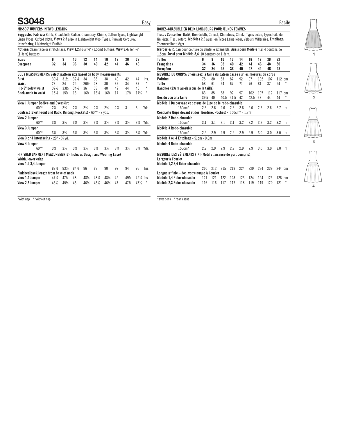 PDF-symønster - Simplicity 3048 - Vintage Kjole - Dame | Bilde 3