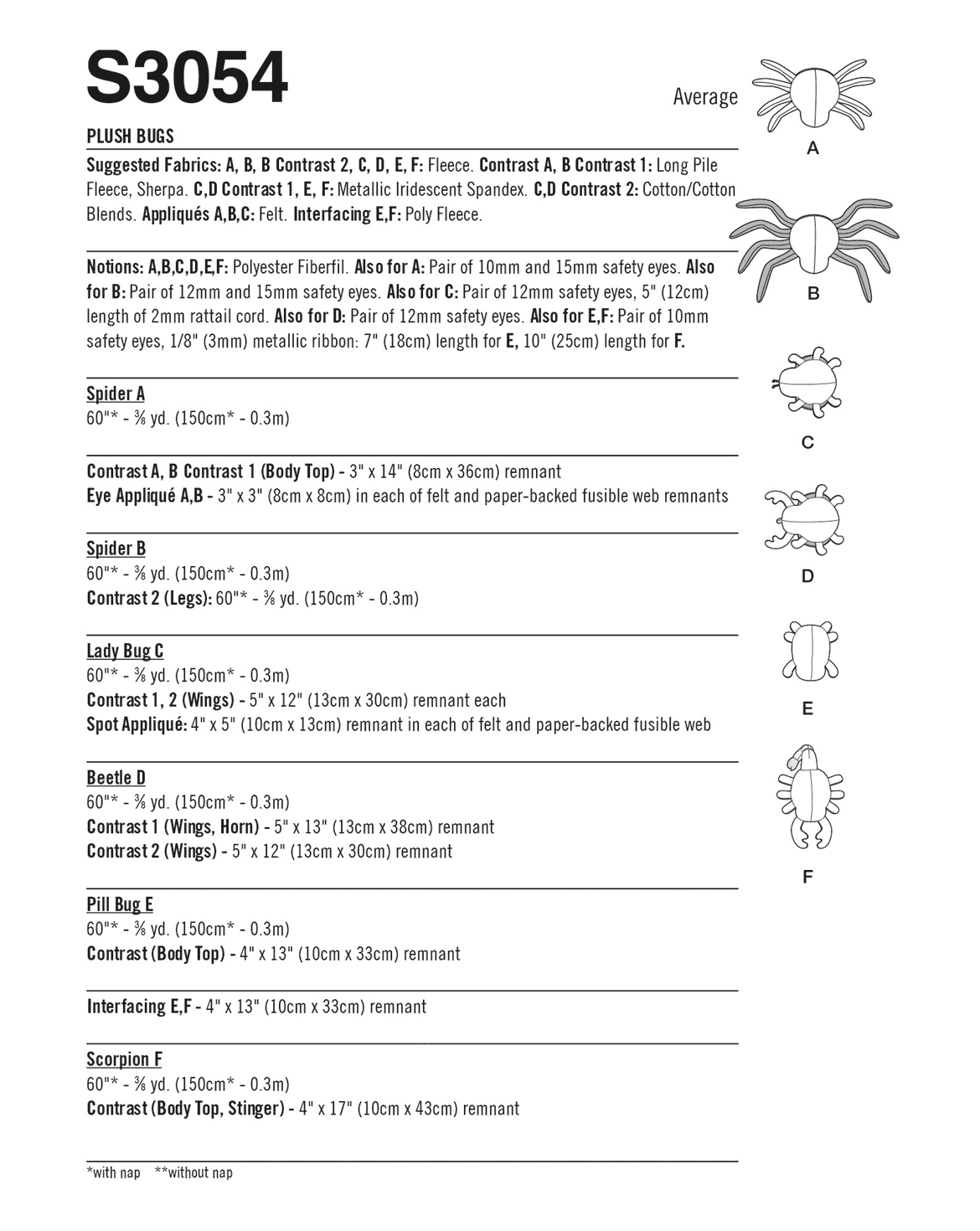 PDF-symønster - Simplicity 3054 - Kosedyr | Bilde 4