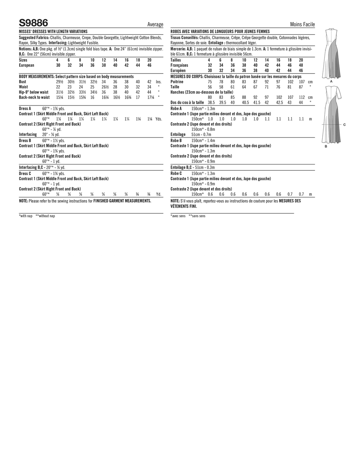 PDF-symønster - Simplicity 9886 - Kjole - Dame | Bilde 4