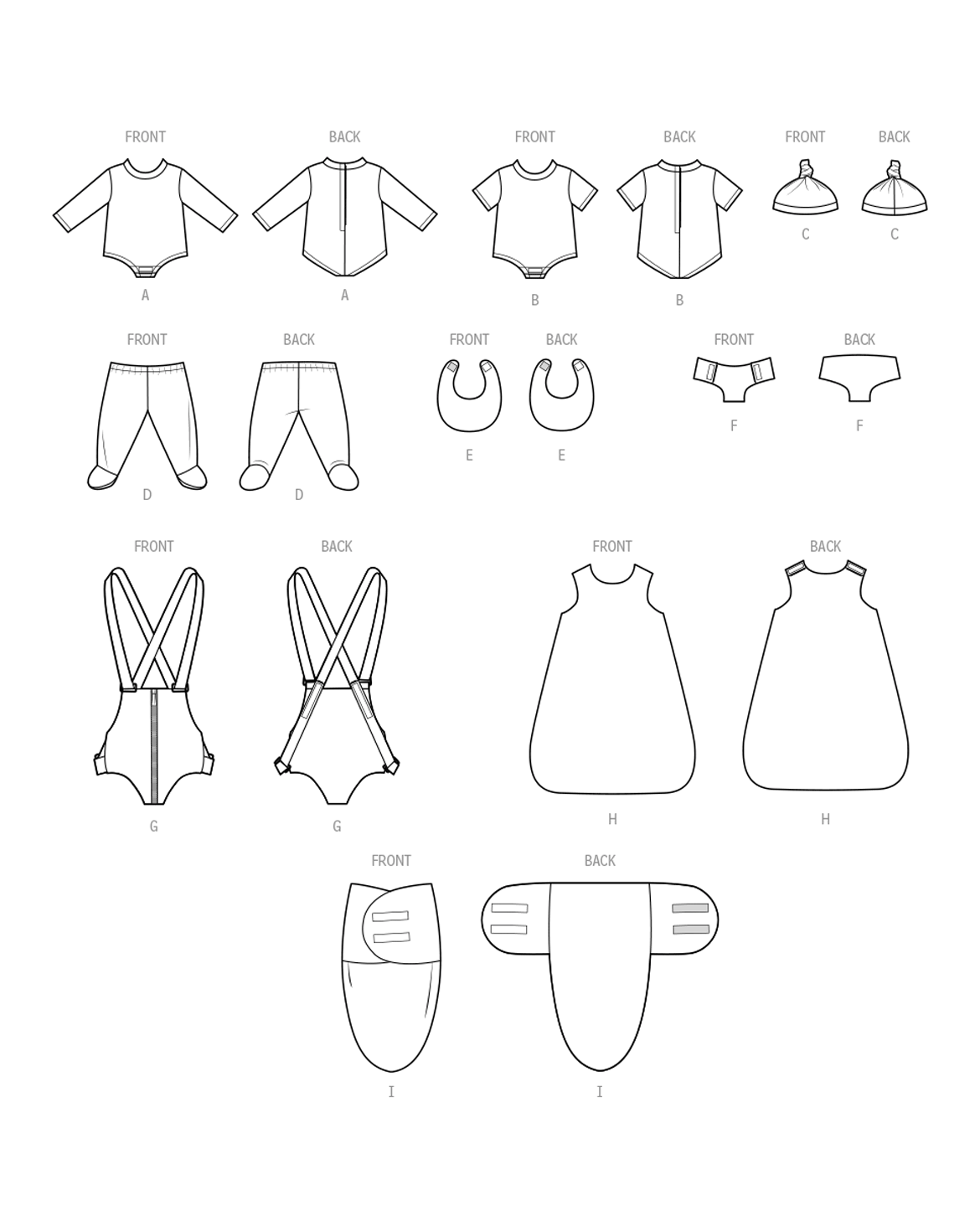 PDF-symønster - Simplicity 9903 - Dukkeklær | Bilde 3