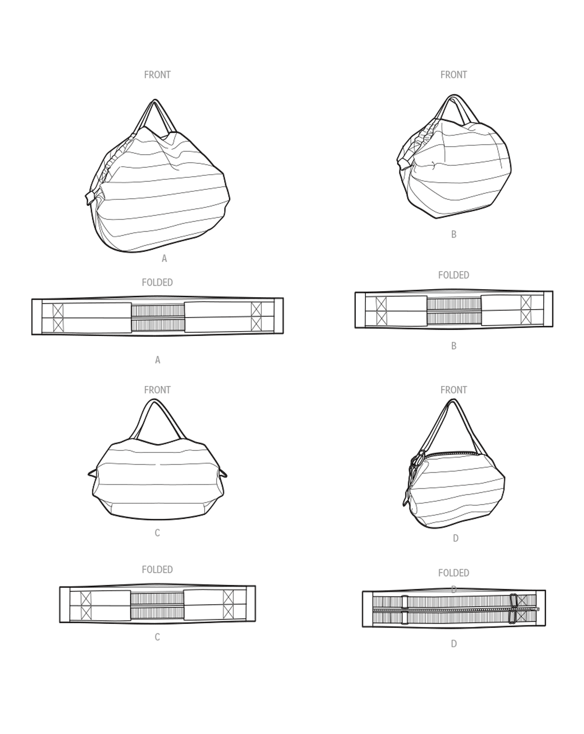 PDF-symønster - Simplicity 9908 - Veske | Bilde 2