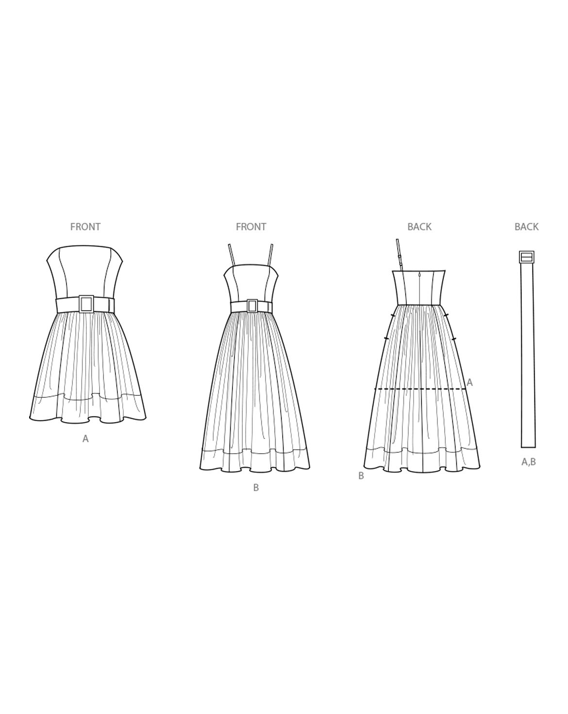 Symønster PDF-symønster - Simplicity 9917 - Kjole - Dame | Bilde 1