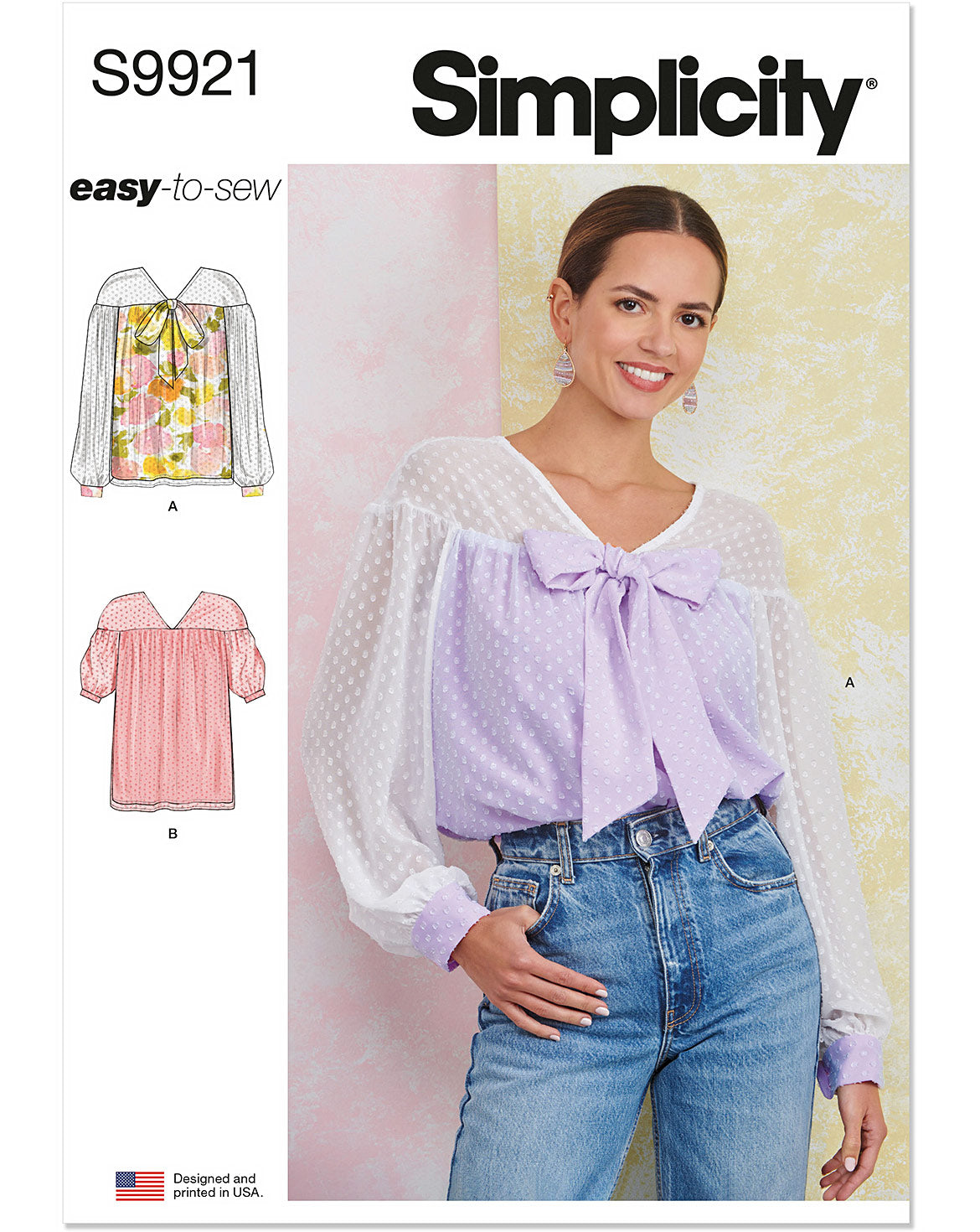 PDF-symønster - Simplicity 9921 - Bluse - Dame | Bilde 3