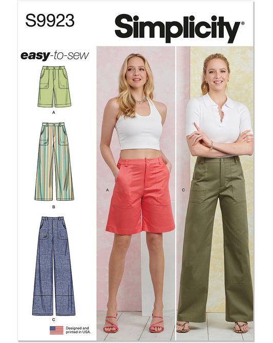 PDF-symønster - Simplicity 9923 - Bukse Shorts - Dame | Bilde 4