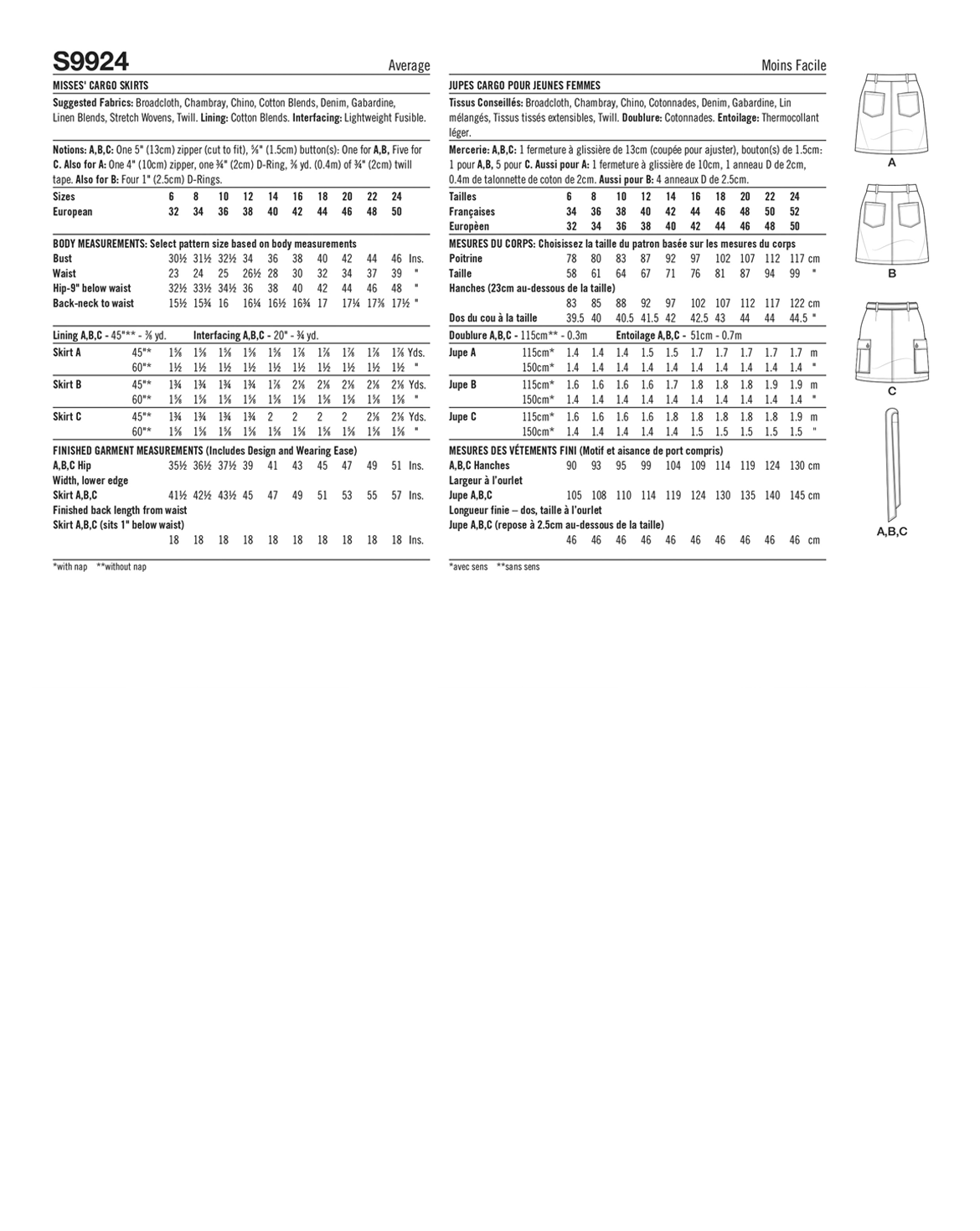 PDF-symønster - Simplicity 9924 - Skjørt - Dame | Bilde 4