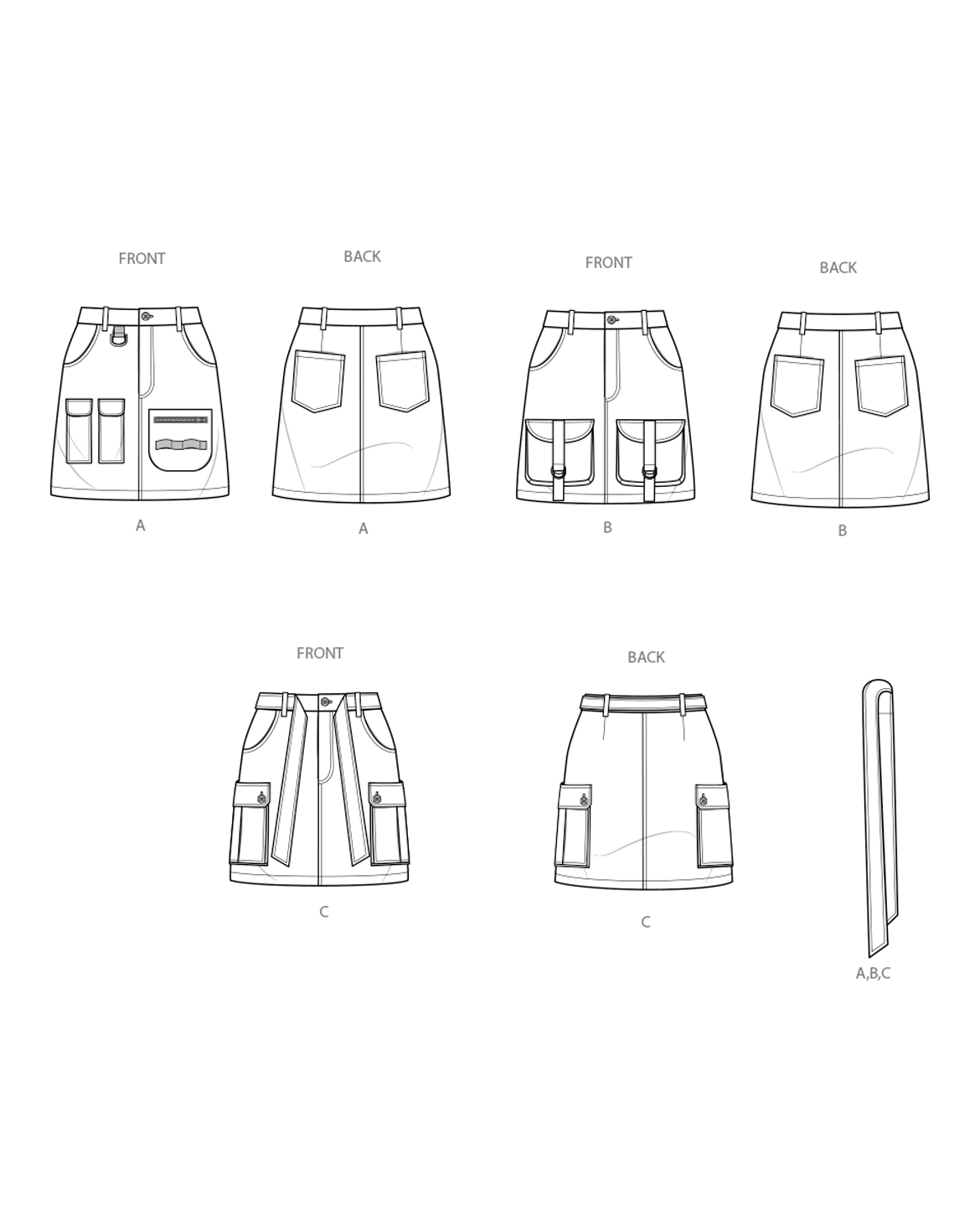 PDF-symønster - Simplicity 9924 - Skjørt - Dame | Bilde 2