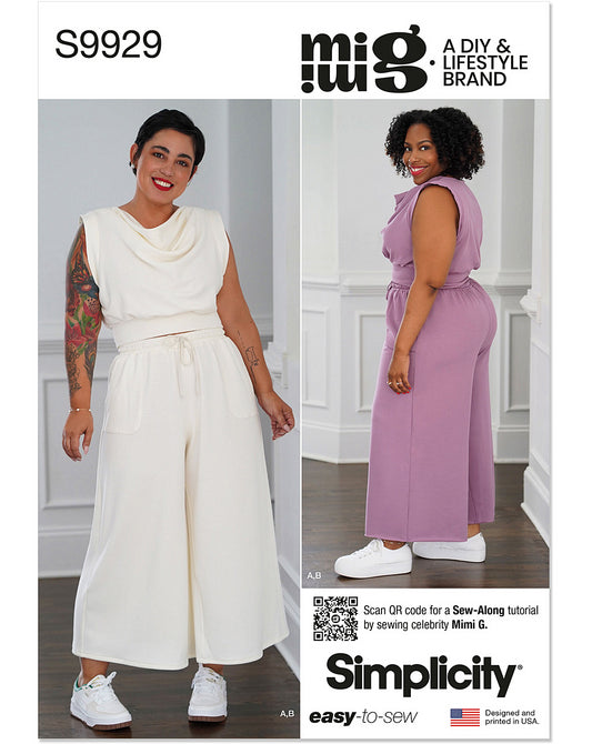 PDF-symønster - Simplicity 9929 - Topp Bukse - Dame | Bilde 2