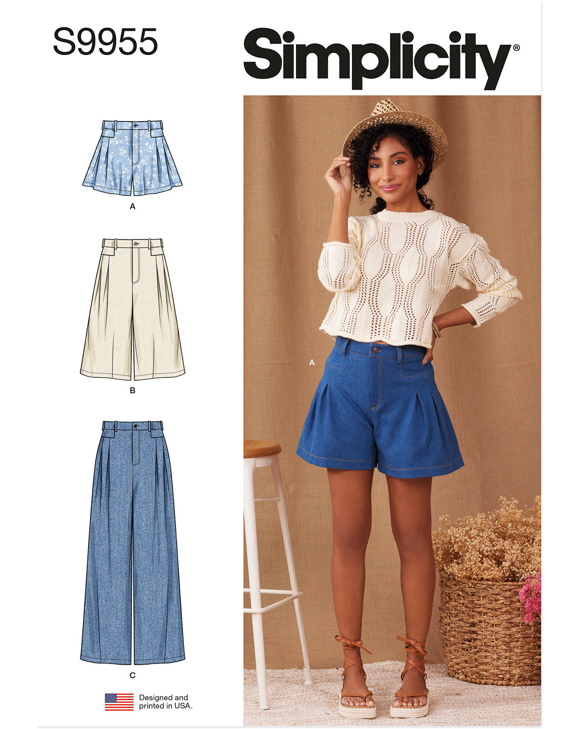 PDF-symønster - Simplicity 9955 - Bukse Shorts - Dame | Bilde 4