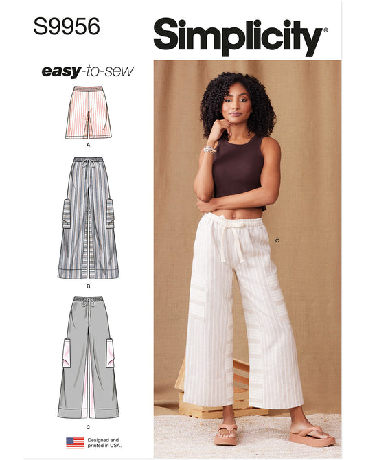 PDF-symønster - Simplicity 9956 - Bukse Shorts - Dame | Bilde 4