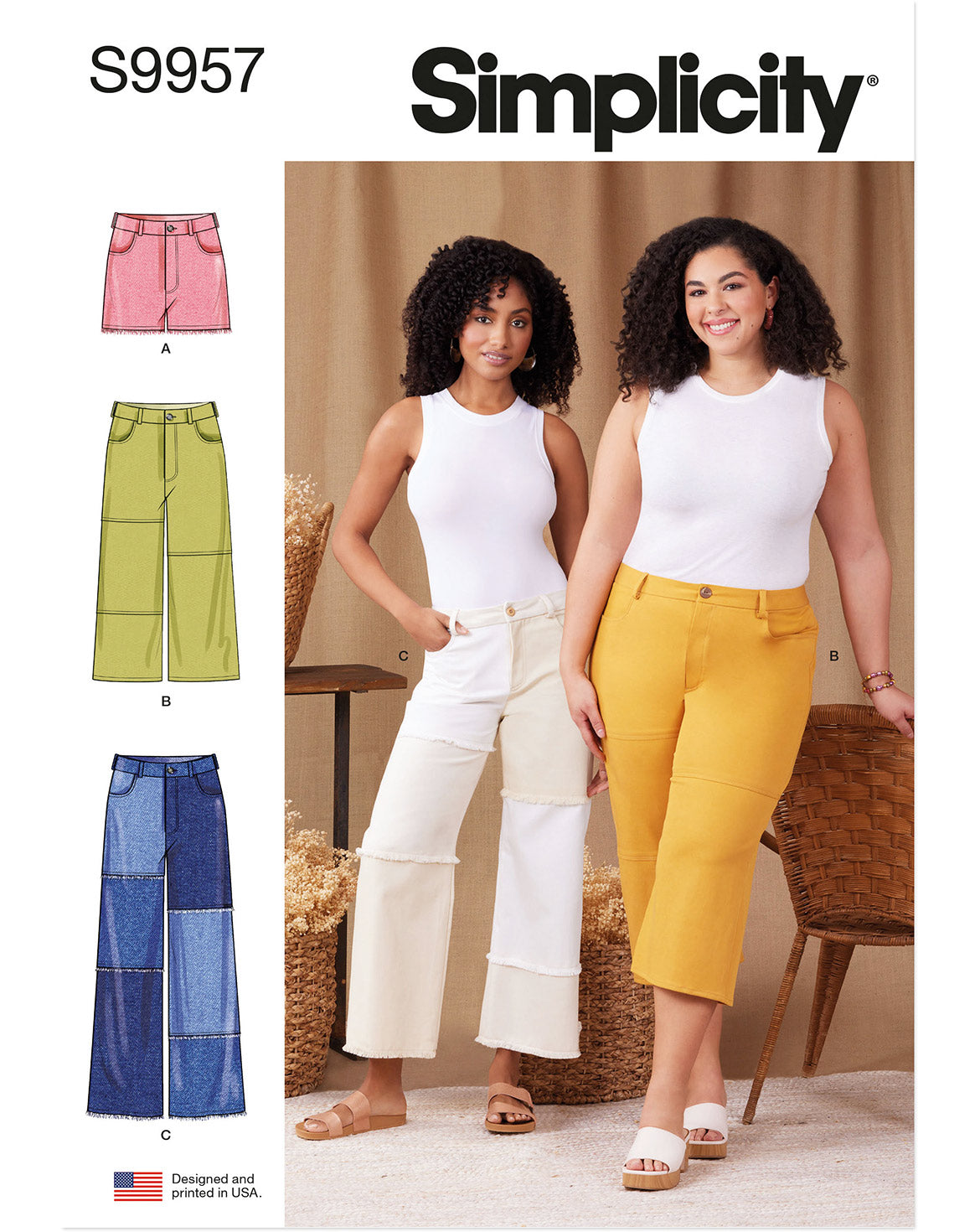 PDF-symønster - Simplicity 9957 - Bukse Shorts - Dame | Bilde 5