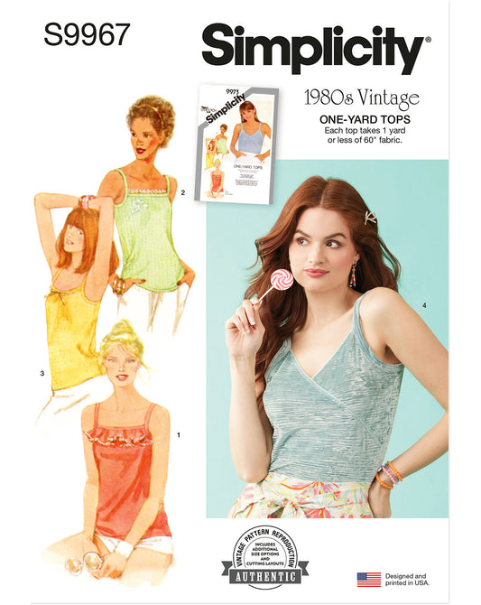 PDF-symønster - Simplicity 9967 - Topp Vintage - Dame | Bilde 4