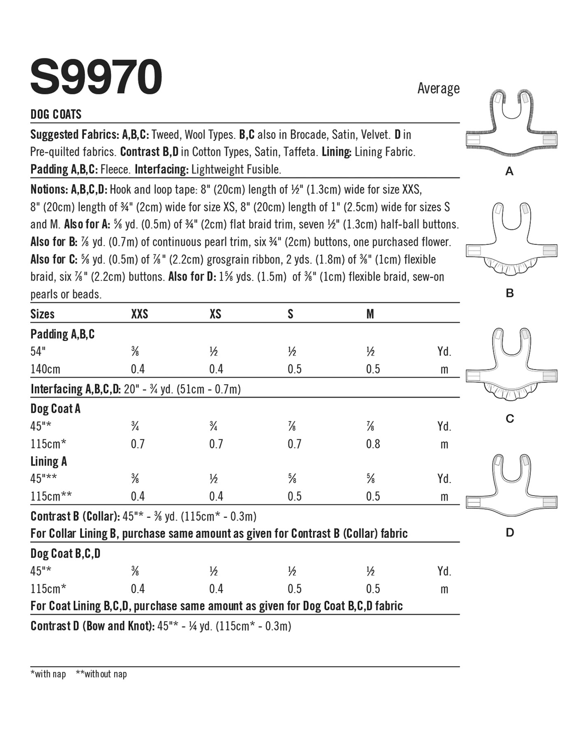 PDF-symønster - Simplicity 9970 - Hundeklær | Bilde 3