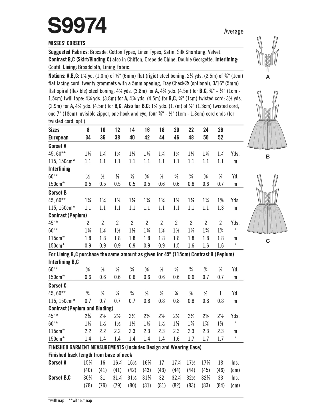 PDF-symønster - Simplicity 9974 - Kostyme - Dame - Karneval | Bilde 3