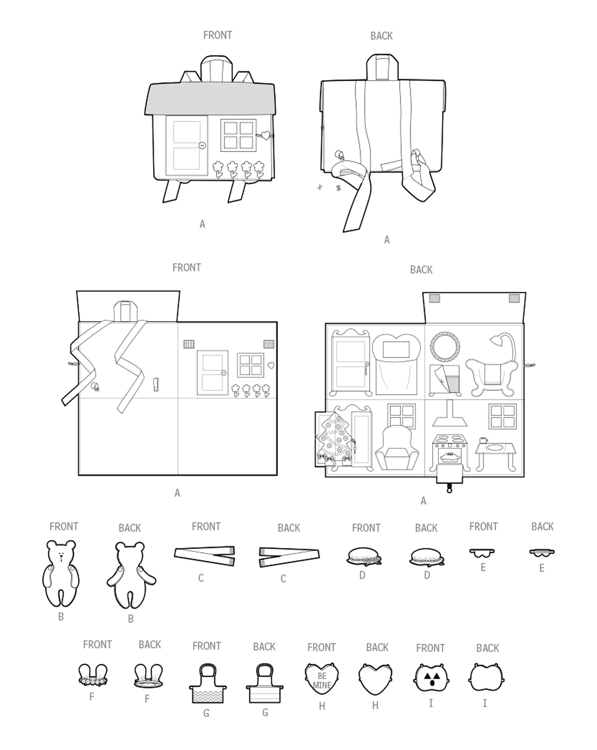 PDF-symønster - Simplicity 9976 - Dame - Veske | Bilde 2