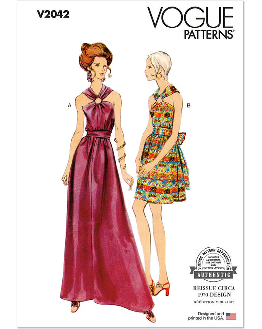 Symønster Vogue Patterns 2042 - Kjole Vintage - Dame | Bilde 2