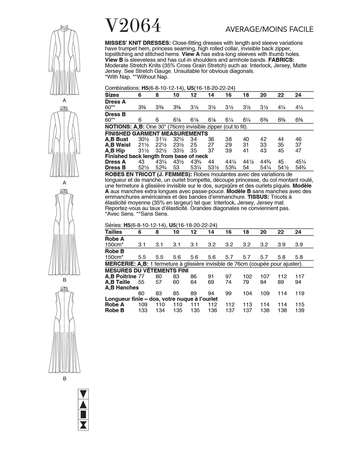 Symønster Vogue Patterns 2064 - Kjole - Dame | Bilde 3