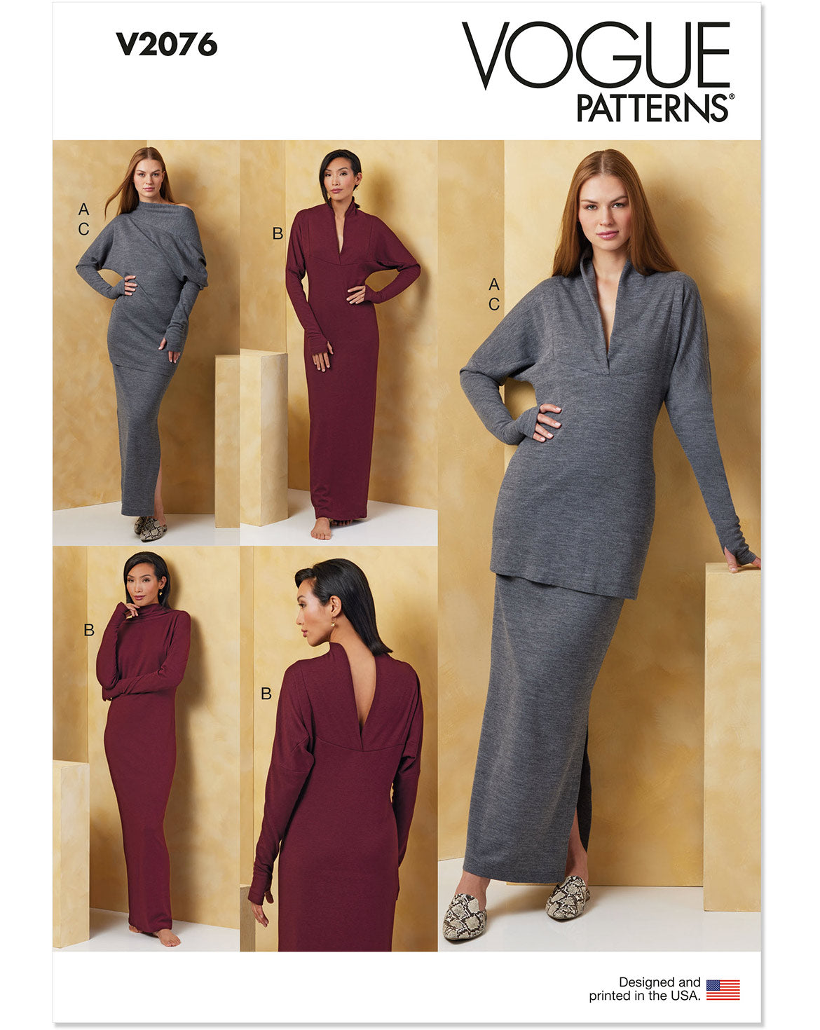 Symønster Vogue Patterns 2076 - Kjole Skjørt Genser - Dame | Bilde 5