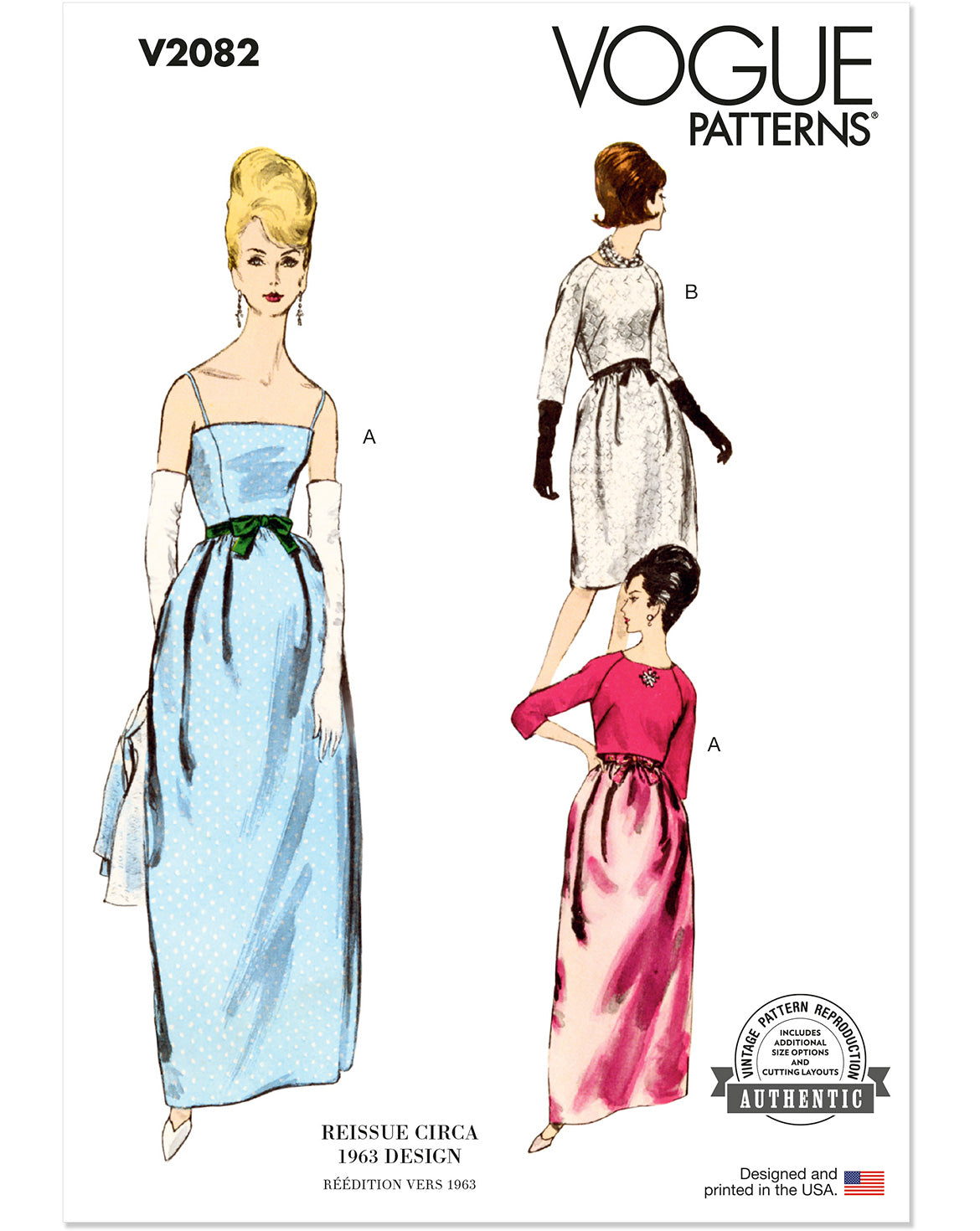 Symønster Vogue Patterns 2082 - Kjole Vintage - Dame - Fest | Bilde 1