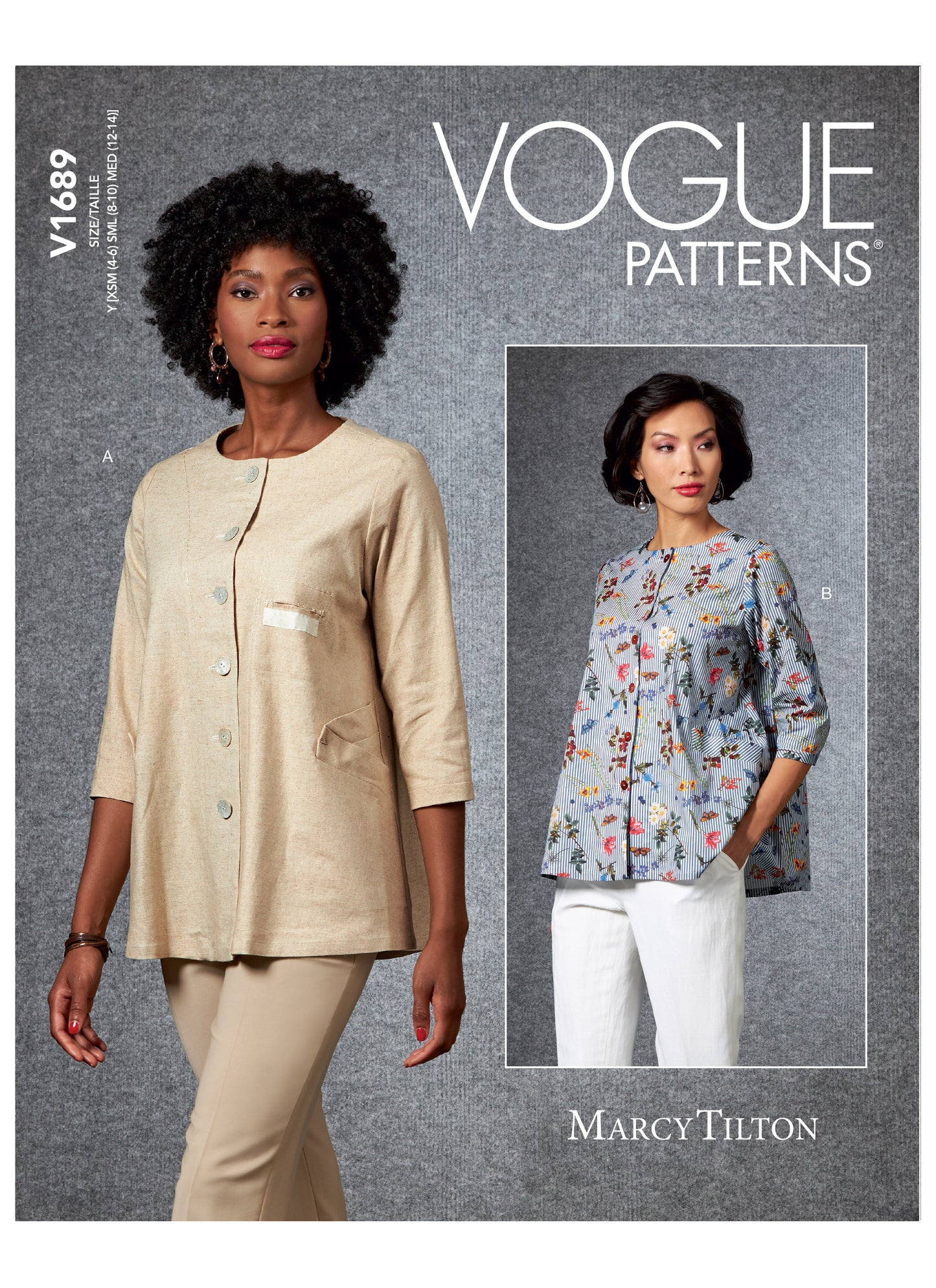 Symønster Vogue Patterns 1689 - Jakke Skjorte - Dame | Bilde 3