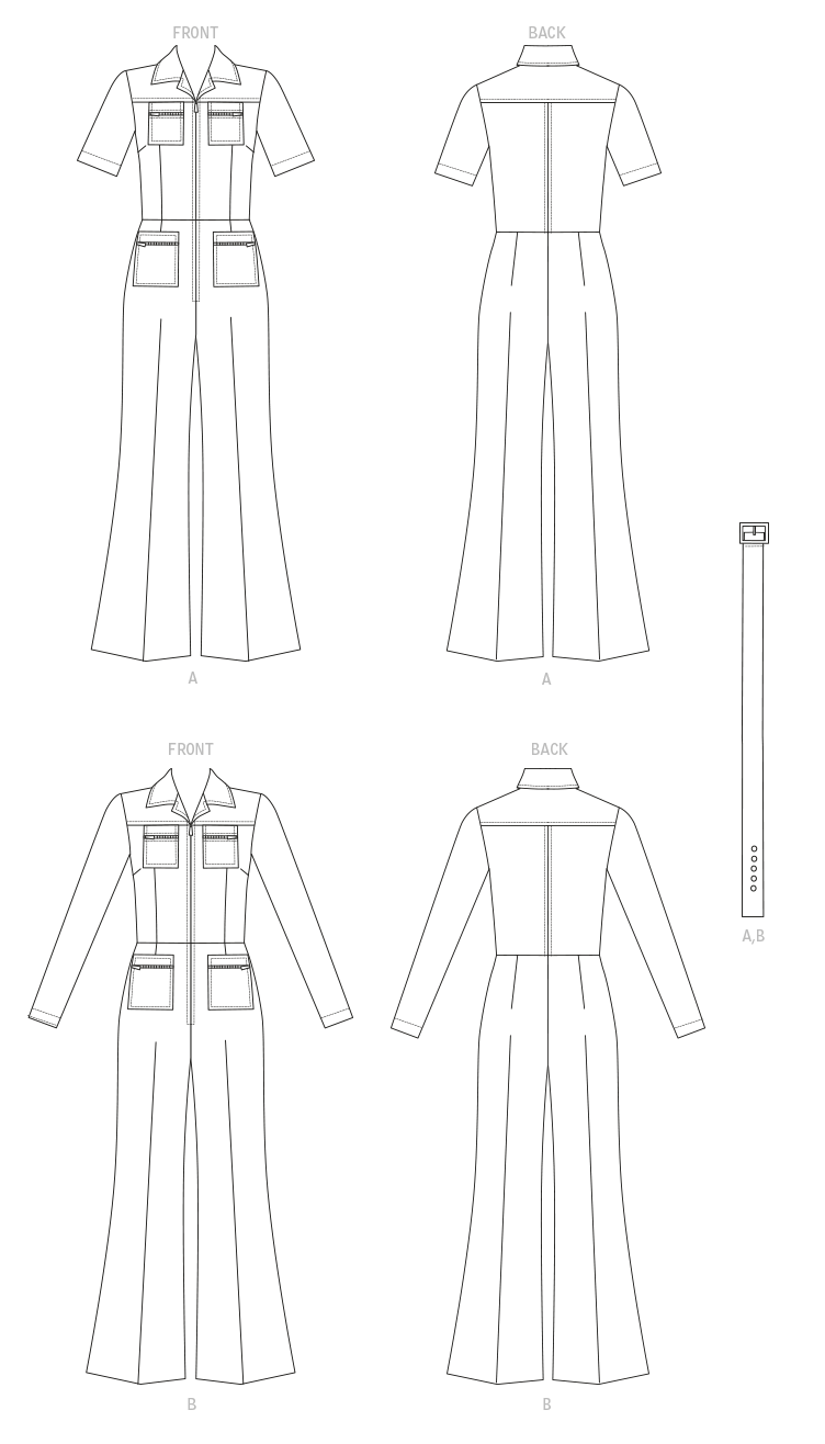 Symønster Vogue Patterns 1719 - Buksedrakter - Dame | Bilde 4