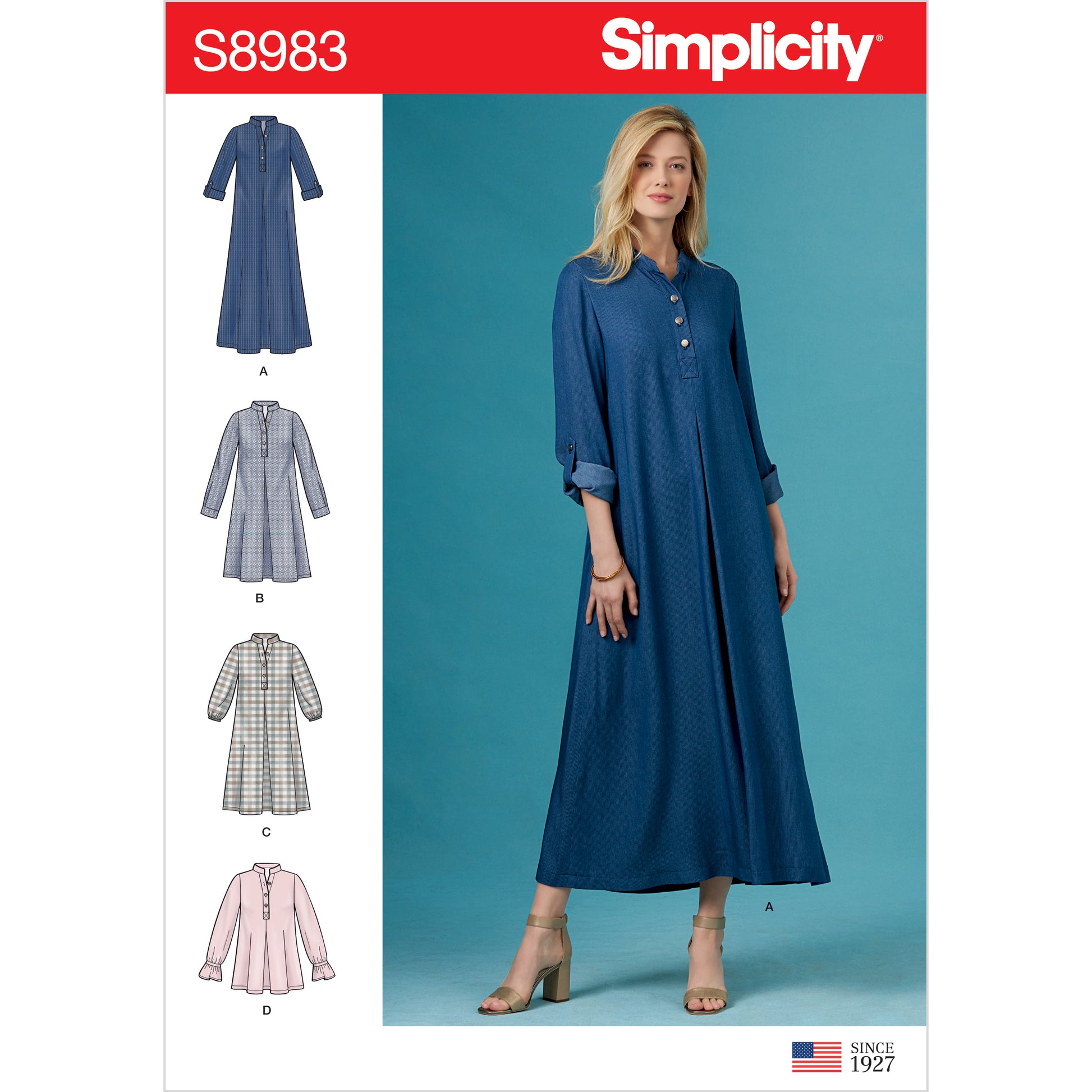 Symønster Simplicity 8983 - Kjole Bluse - Dame | Bilde 7