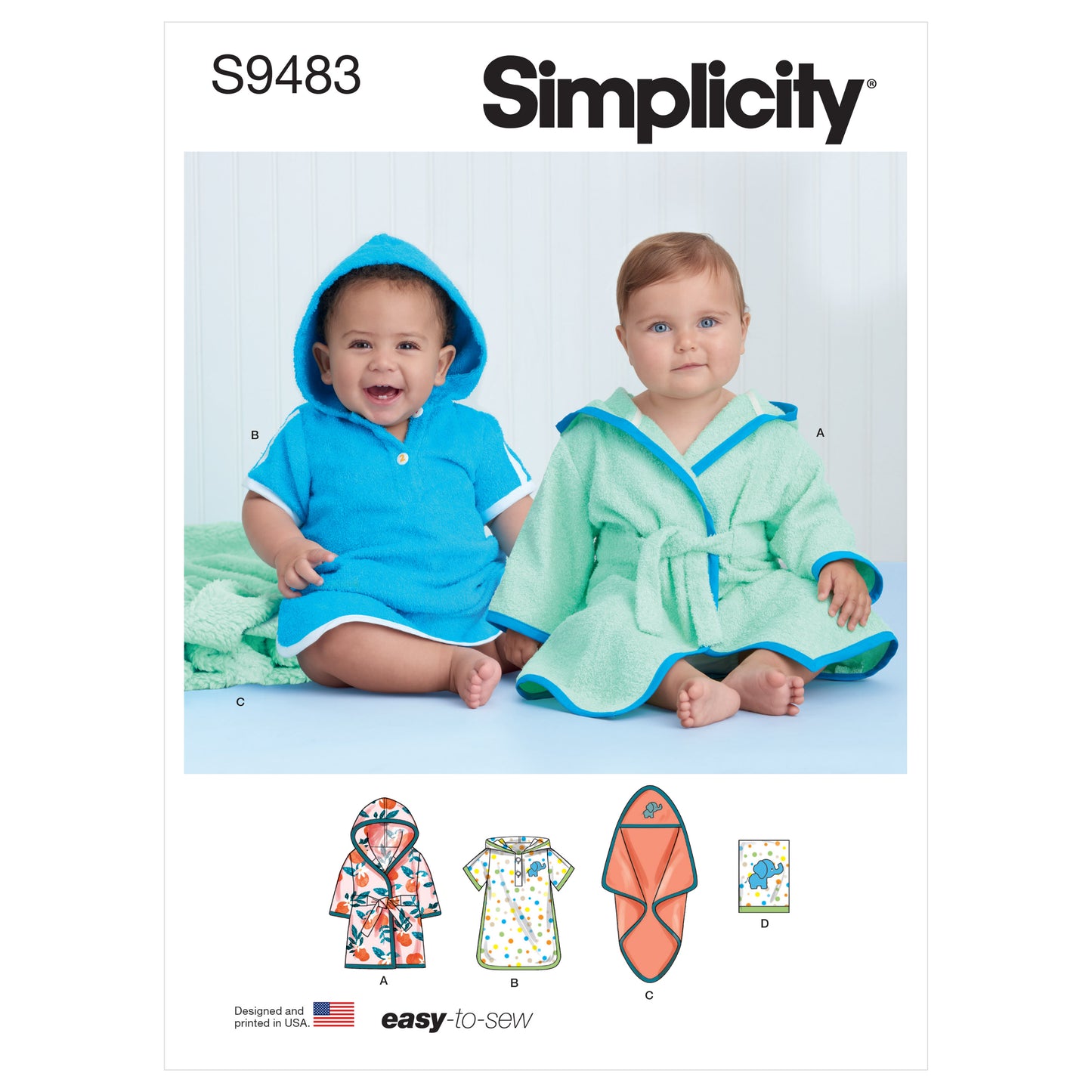 Symønster Simplicity 9483 - Badetøy Pysjamas - Baby | Bilde 10