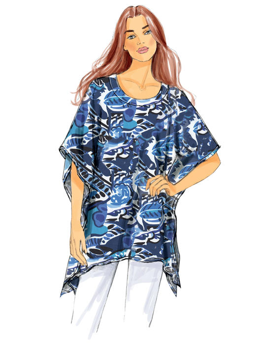 Symønster Butterick 6173 - Topp Tunika Genser - Dame | Bilde 5