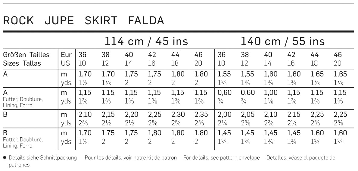 Symønster Burda 6880 - Skjørt - Dame | Bilde 4