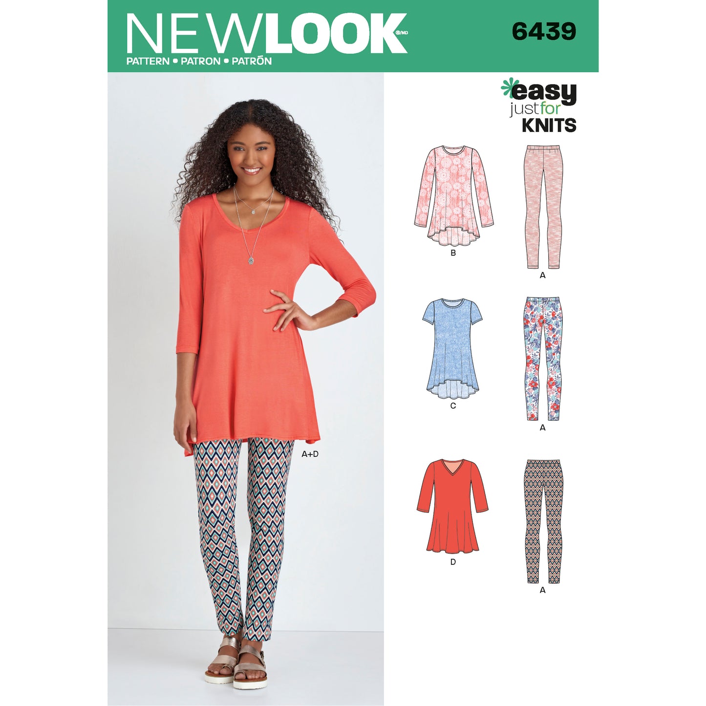 Symønster New Look 6439 - Topp Tunika - Dame | Bilde 6