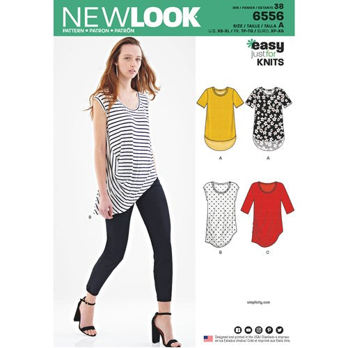 Symønster New Look 6556 - Topp Skjorte - Dame | Bilde 5