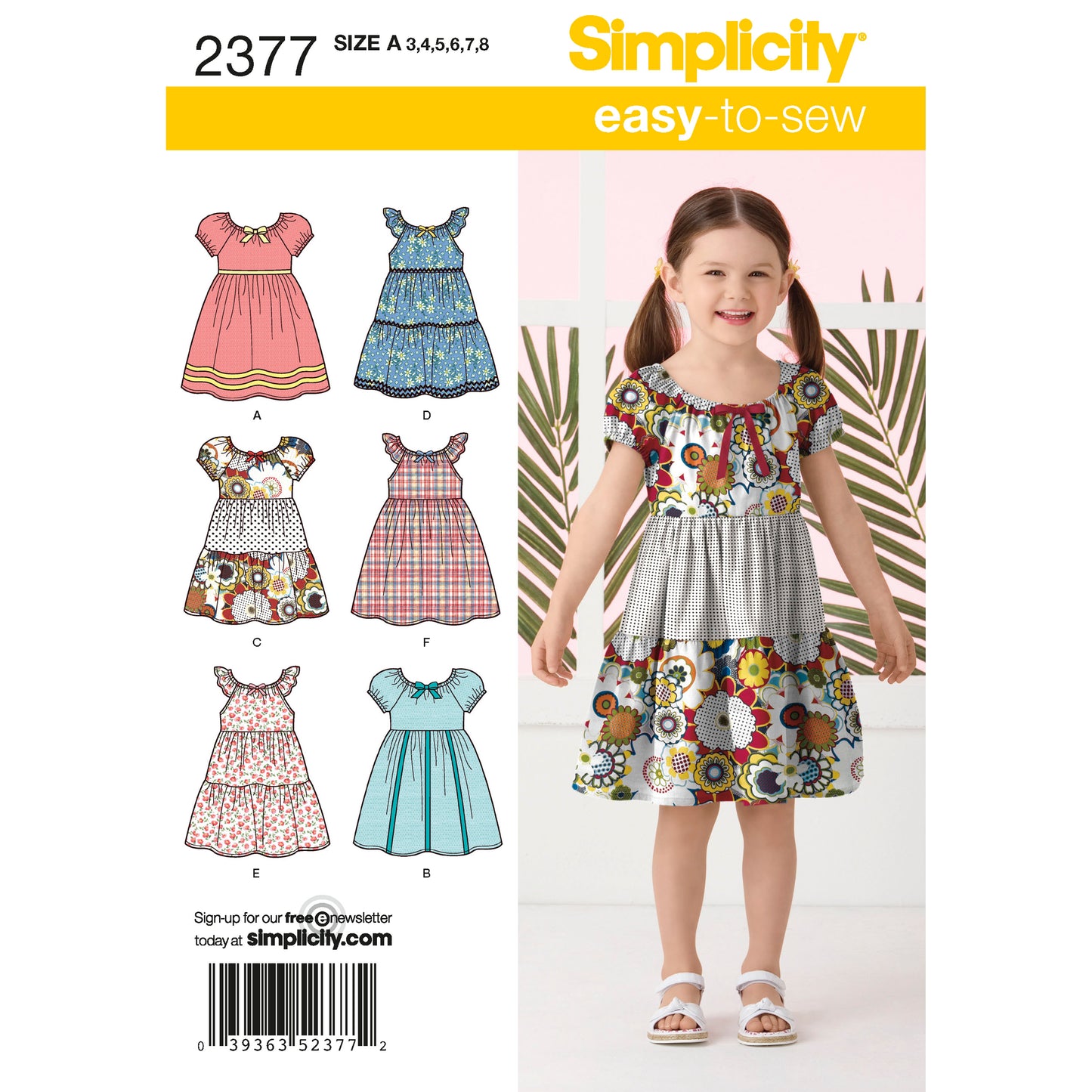 Symønster Simplicity 2377 - Kjole Skjørt - Dame | Bilde 1